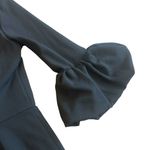 Avery G Black Dress Puff Bell Sleeves Cocktail Party Back Zip Size 8 Women's Photo 9