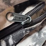 PINK - Victoria's Secret PINK Victoria’s Secret Black and Gray Acid Tie Dye Zip Top Canvas Tote Photo 9