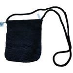The Sak The Black Crochet Crossbody Bag Small Purse Woven Casual Photo 0