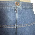 Vintage Cotton Denim Maxi Skirt with slight drop Photo 2
