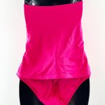 Swimsuits For All Strapless Mesh Two Piece Swimsuit Bikini Set Pink 14 Photo 2