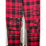Blackheart Women's Red Black Plaid Super Skinny Pants Juniors Size 5 Photo 2