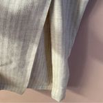 Vintage Cream & Light Tan Striped Suspender Midi Dress Size S GUC Photo 6