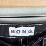 S.O.N.G. Women’s High Rise Carpenter 90’s Boyfriend Cut Pants Black size 7/28 Photo 8