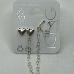 Icing  Heart Earrings Silver Photo 0