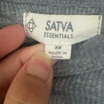 Satva  Essentials Organic Cotton Long Sleeve Gray Top - XS Photo 1