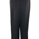 Weekend Women's Black Pleated Hign Waisted Wide Leg Trousers Dress Pants Size L Size L Photo 0