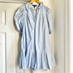 Maje  Heart Embroidered Puff Sleeve Shirt Dress Photo 3