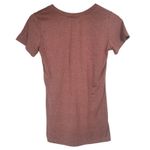 SKY AND SAND Womens T Shirt Size S V Neck Short Sleeve Red Blend Casual Top Brown Photo 1