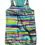 Athleta  Airbrush Tinker Bra Tank Top XXS Blue Green Activewear Workout Photo 0