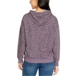 Buffalo David Bitton Light Purple Lilac Leopard Print Hooded Sweatshirt Photo 2