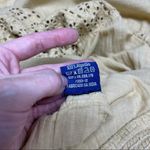 Maria Alicia Araujo Baez Tired Crochet Cottagecore Boho Maxi Tan Dress Cotton M Size M Photo 8