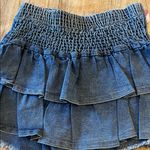 Source Unknown Ruffled Denim Skort with Pink Bows Juniors S Photo 8