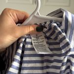 Banana Republic  Light Blue and White Striped Shirt Photo 3