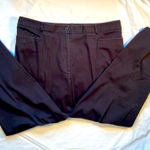 Saks Fifth Avenue‎ Real Clothes, Capri Black Cotton slacks, size 16 Photo 0
