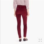 J.Crew New 9-Inch Toothpick Stretch Velvet Jeans High Rise Denim Photo 1