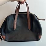 Fossil  Sydney SHB2033016 PVC Black/Tan TopZip MD Satchel Photo 0