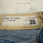 Rag and Bone Women’s Rosa Mid-Rise Boyfriend Jeans, Blue Patchwork Style, Size 28 Photo 2