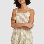 Billabong  Sunset Blue Bell Mini Dress Relaxed Fit Adjustable Strap Seersucker XS Photo 0