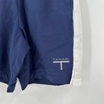 Tahari NWT  Sport Blue White Elastic Drawstring Waist 7" Run Shorts Size Small Photo 5