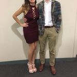 Maroon High neck Cutout Dress Photo 1