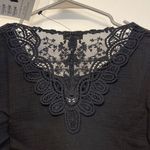Coco + Carmen  Black Bohemian Anthro Style Blouse Size S/M NWT #7957 Photo 3