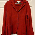 Jones New York  Women's Red Brick Wool Blazer, 16 Photo 0