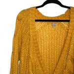 Charlotte Russe Mustard Yellow Button Oversized Knit Cardigan Photo 2