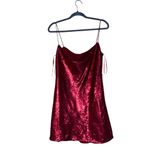 ZARA NWT SEQUIN SLIP DRESS TRUE RED FESTIVE HOLIDAY BLOGGERS FAV SMALL Photo 14