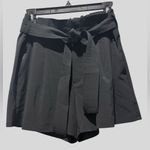 Athleta Paperbag Waist Shorts Black Size 8 | Lightweight Stretch Athletic Casual Photo 0