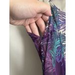 Garnet Hill Garnet Hill SILK Dress Size 6 Small Flowy Purple Blue Going Out Party Photo 4