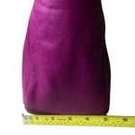 Salvatore Ferragamo GANCINI Magenta Leather Betulla Shoulder Bag w/ Side Pockets Photo 7
