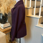 EXPRESS | Purple Plum Wool Pea Coat Size SP Photo 3