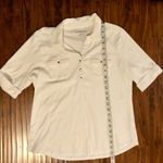 Croft & Barrow , Large, White Blouse with Two Front Pockets Photo 5