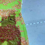 Quacker Factory  Rhinestones Button Front Short Sleeve‎ Cardigan Green Orange 1X Photo 5