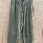 Aerie Womens Pants Joggers Corset Waist Sweatpants Sunwashed Green Size Large Photo 2