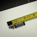 Rhinestone Golf Bag With Clubs Silver Tone Brooch Pin Golfing Photo 4