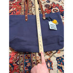 NWT R. Riveter Canvas Tote Bag Leather Straps USA Military Spouse Made Brown Photo 7