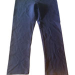 The Zigzag Stripe Womens XL Navy Blue Pull On Mid Rise Ankle Straight Leg Pants Photo 0