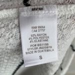 Billabong  White & Black Striped Waffleknit Pullover Hoodie Photo 4