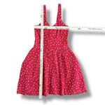 Disney LC Lauren Conrad Red Minnie Mouse Fit & Flare Dress Women’s 10 Bow Back Photo 2