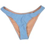 J.Crew Curved-waist cheeky bikini bottom Blue Mist S NWT Photo 0