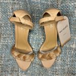 Kaanas Soho Chunky Velvet Braid Heel with Ankle Tie in Caramel Photo 6