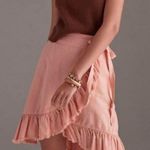 Anthropologie Pink Pilcro Nettie Ruffled Wrap Skirt Photo 1