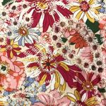 Solitaire Floral Eyelet Ruffle Tank Top Women L Red Preppy Fairy Cottage Resort Photo 6