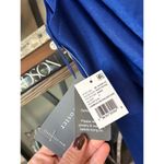 Liv Foster Charmeuse One Shoulder Satin Evening Gown Blue Womens Size 2 Photo 6