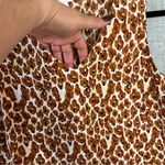 Nine West tank top v neck size 10 brown flower pattern Photo 1