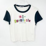 Daydreamer NEW Hi-Frequency Ransom Note Ringer Tee M White Photo 1