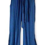 Indigo Rein Womens Belted Cropped Pants-M High Rise Wide-Leg- Linen blend Photo 0