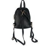 Bebe Black Faux Leather Quilted Gold Tone Hardware Zip Around Casual Backpack Photo 1